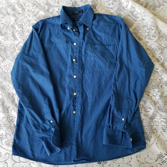 Nautica  Blue Cordory Button Down - Picture 3 of 7